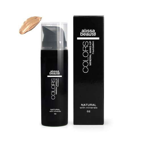 Минерален фон дьо тен в неутрално бежово Alissa Beaute Mineral Make Up Foundation 02, 35 мл. Минерален фон дьо тен в неутрално бежово Alissa Beaute Mineral Make Up Foundation 02, 35 мл.
