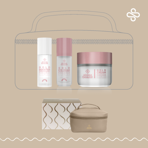 Подаръчен промо комплект за антиейдж грижа с 24 каратово злато Alissa Beaute Radiance Gift Set