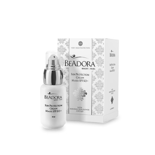 Слънцезащитен анти ейдж крем за лице BeAdora Sun Protection Cream Maxx SPF 50 +, 30 мл Слънцезащитен анти ейдж крем за лице BeAdora Sun Protection Cream Maxx SPF 50 +, 30 мл