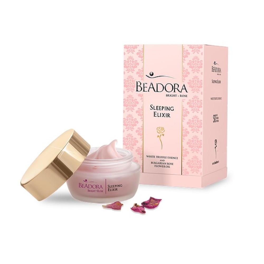 Нощен възстановяващ еликсир BeAdora Bright Rose Sleeping Elixir, 50 мл