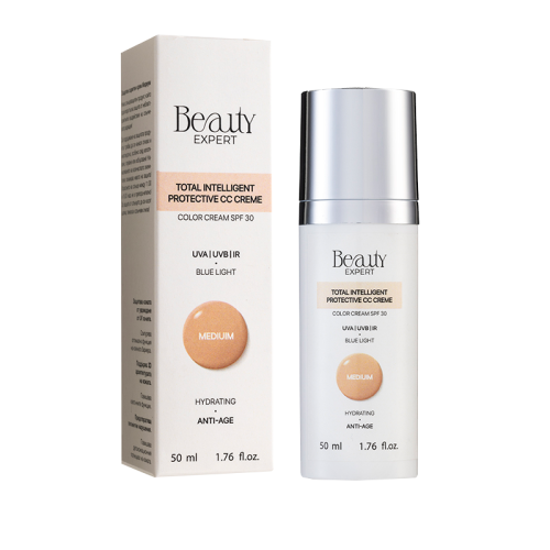 Слънцезащитен оцветен TiPi CC крем Beauty Expert Color Cream SPF30 Medium, 50 мл Слънцезащитен оцветен TiPi CC крем Beauty Expert Color Cream SPF30 Medium, 50 мл
