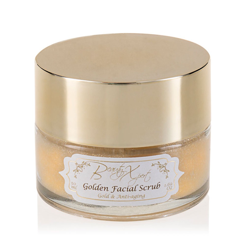 Златен ексфолиант за лице Beauty Expert Golden Facial Scrab, 50 мл