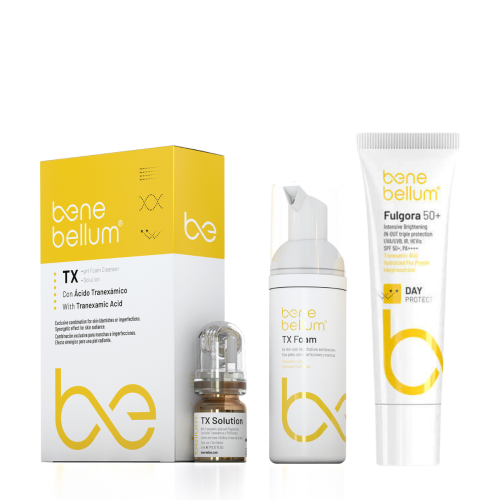 Kомплект с транексамова киселина за намаляване на пигментни петна Benebellum TX Kit / Fulgora SPF 50+ Kомплект с транексамова киселина за намаляване на пигментни петна Benebellum TX Kit / Fulgora SPF 50+