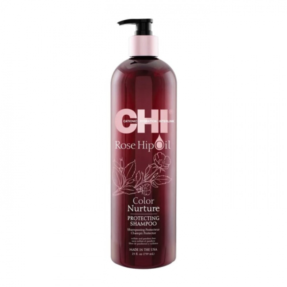 Защитен шампоан CHI Rose Hip Oil Protecting Shampoo - 340 мл