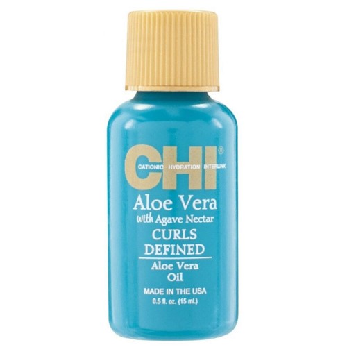 Олио за къдрава коса с копринени протеини и алое вера CHI Aloe Vera Oil, 15мл Олио за къдрава коса с копринени протеини и алое вера CHI Aloe Vera Oil, 15мл