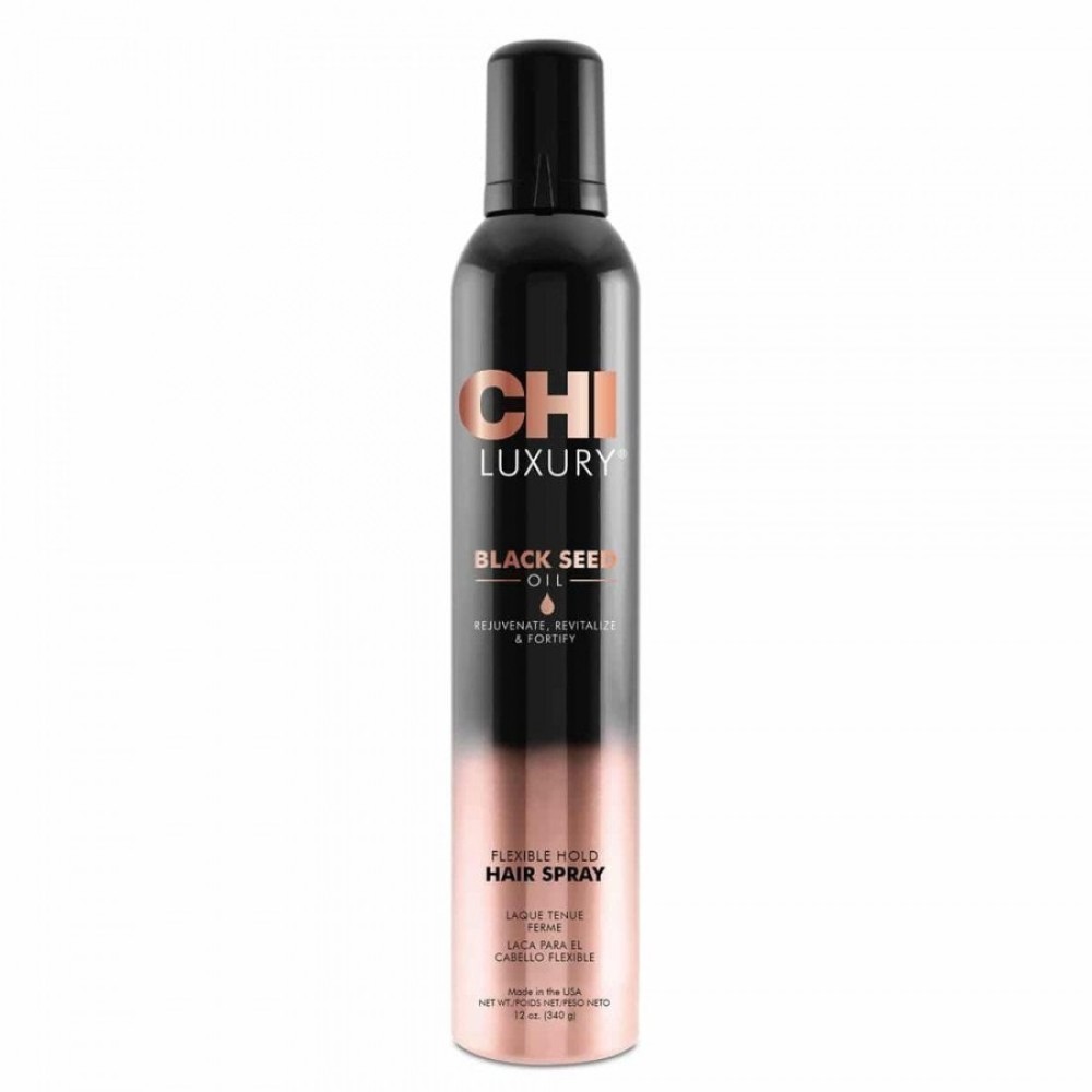 Лак за коса за обем и блясък CHI Black Seed Oil Flexible Hold Hairspray, 340 гр