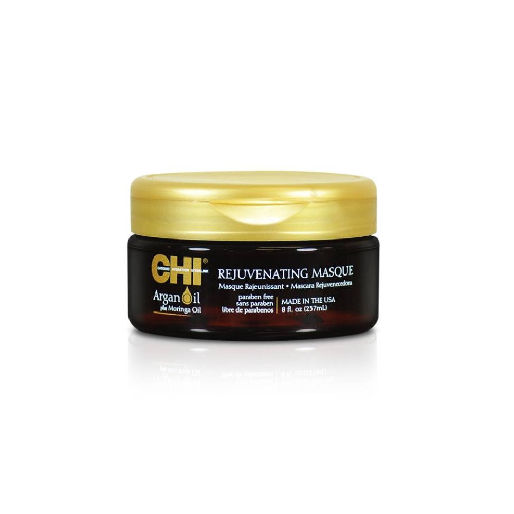 Подхранваща маска с арганово масло за суха и увредена коса CHI ARGAN OIL REJUVENATING MASQUE, 237 ml