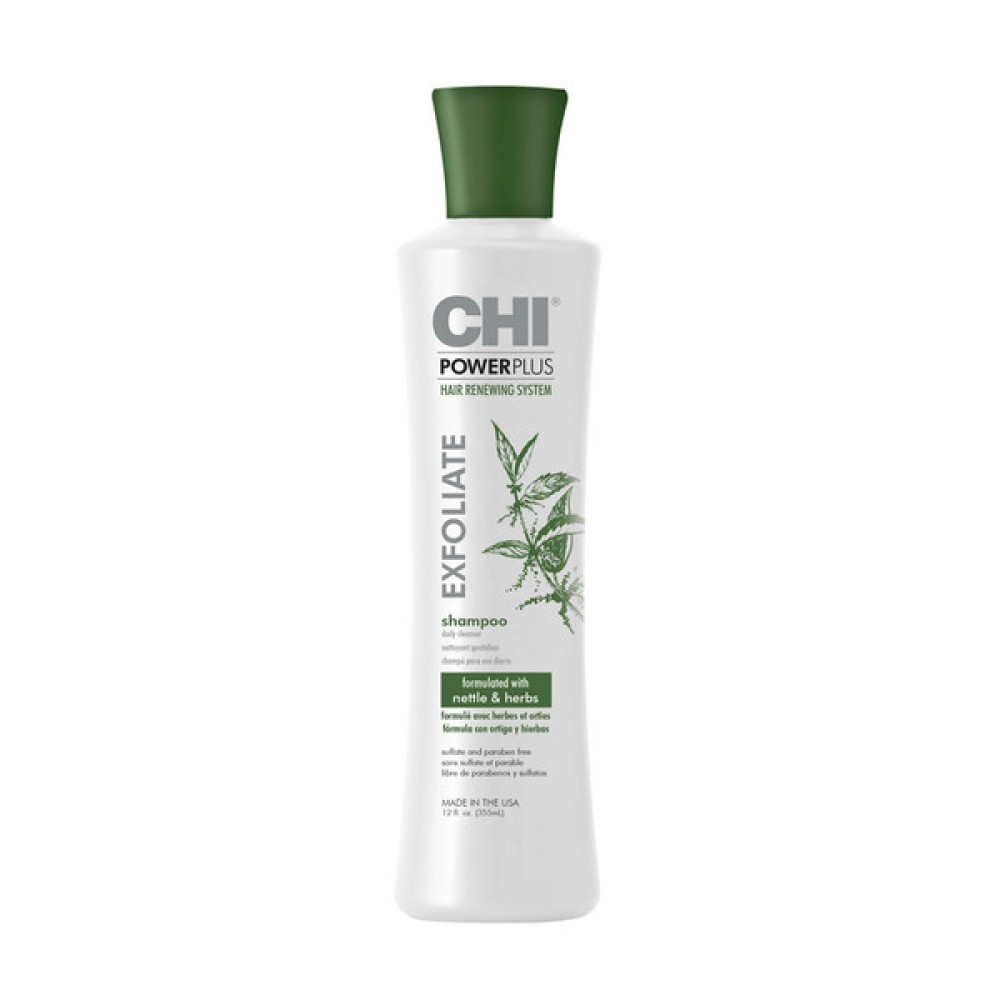 Дълбоко почистващ ексфолиращ шампоан CHI Power Plus Shampoo 355 мл