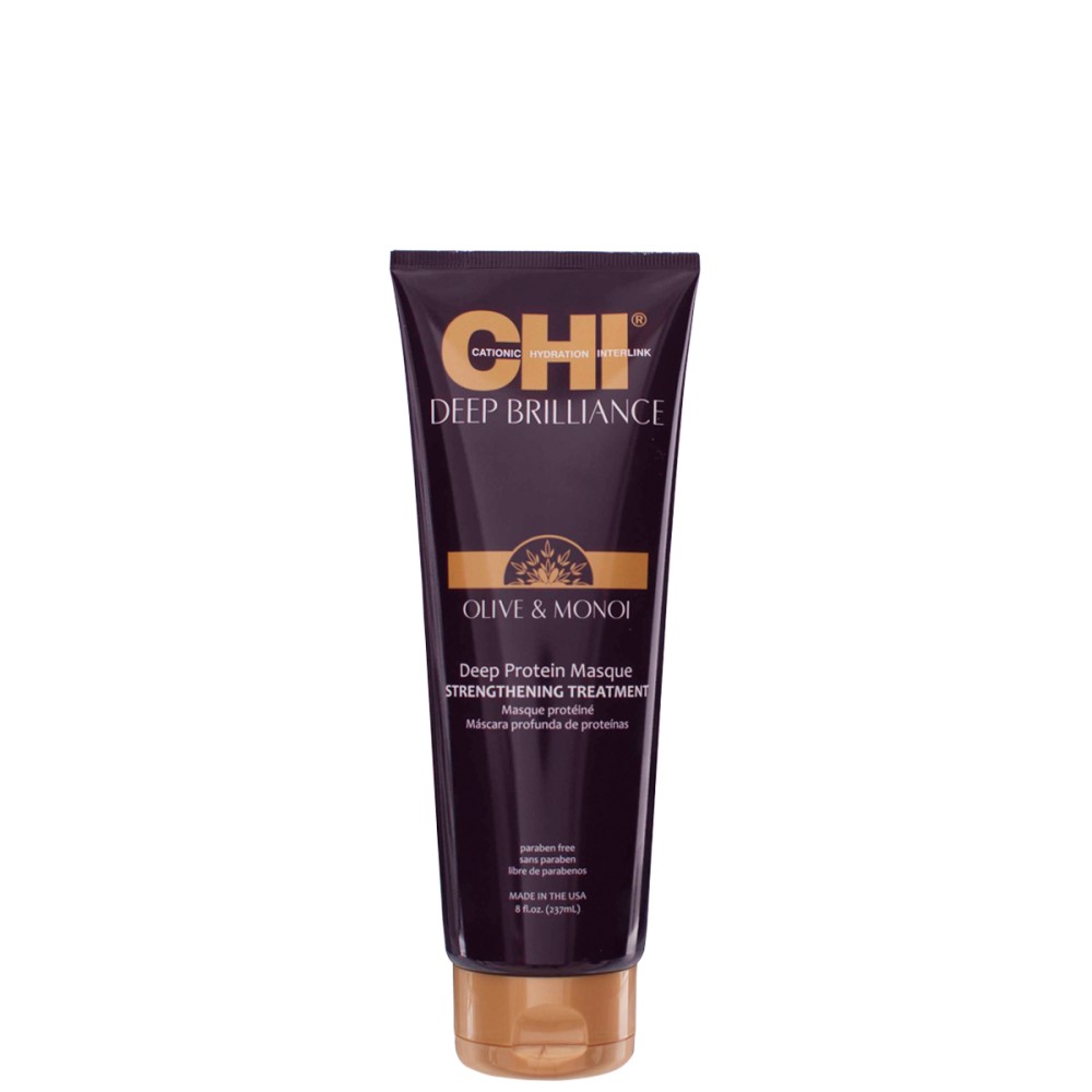 Подхранваща и възстановяваща маска CHI Deep Brilliance Protein Masque Strengthening Treatment  - 237 мл