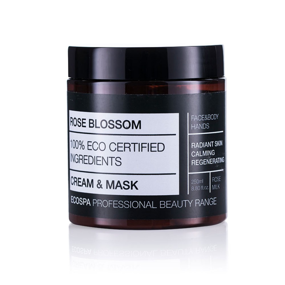 Дълбоко хидратираща крем-маска за лице и тяло с розов цвят Eco Spa Rose Blossom Mask, 250 мл