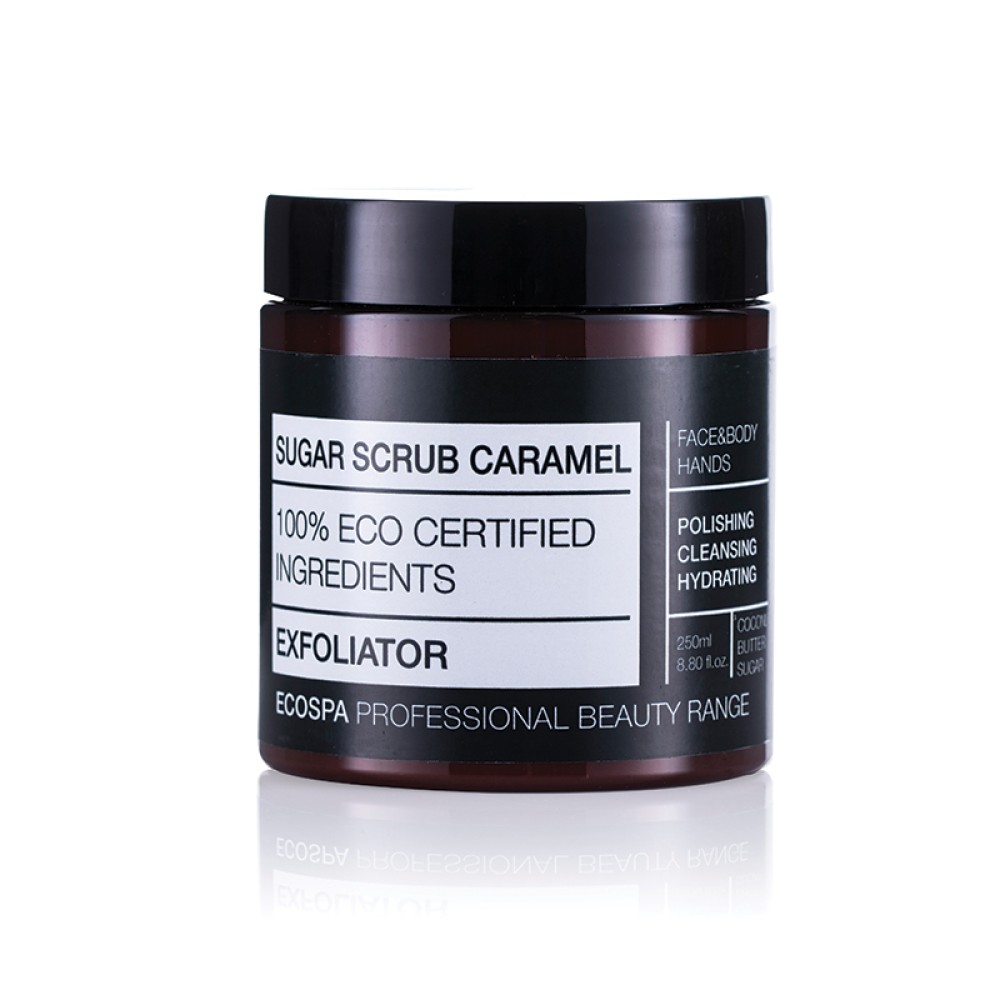 Златен скраб с карамел за лице и тяло Eco Spa Sugar Scrub Caramel, 250 мл