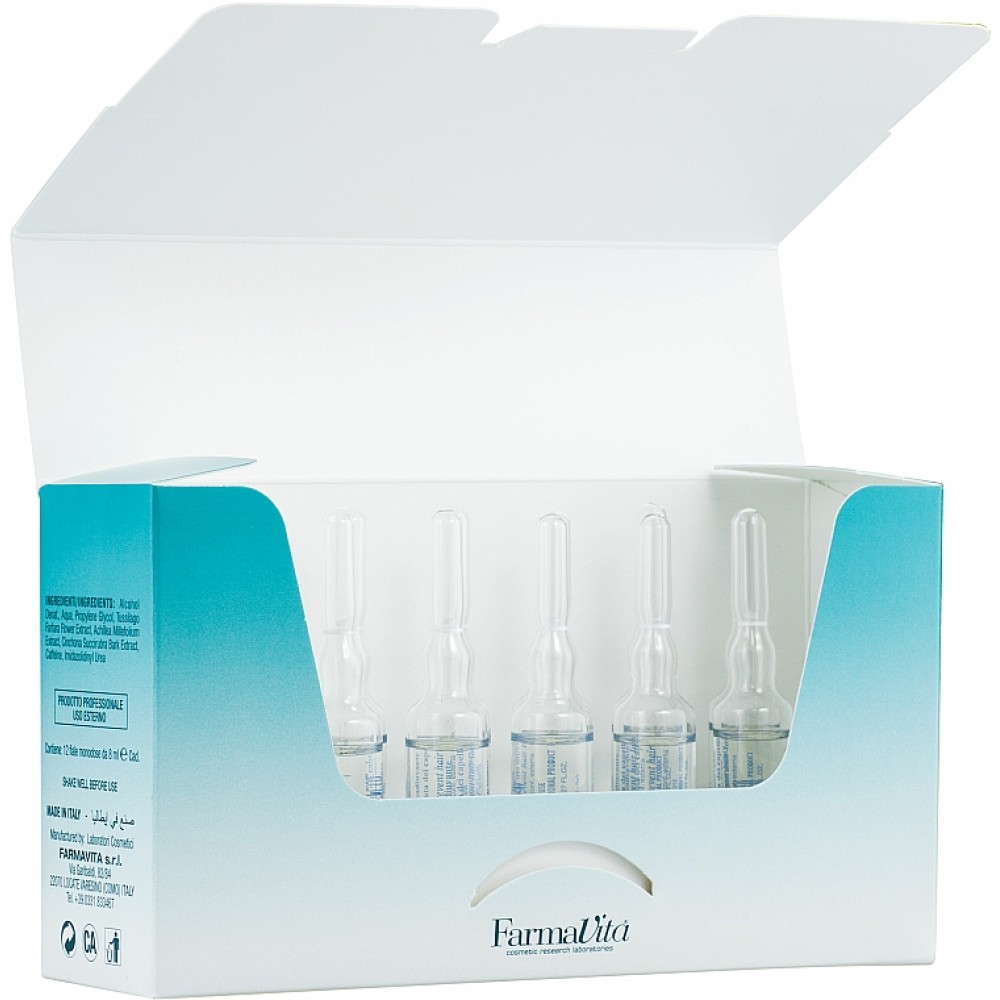 Farmavita Bioxil Intensive Treatment 12Х8ml - Deva Fashion Shop Ампули против косопад с кофеин Farmavita Bioxil Intensive Treatment 12Х8мл