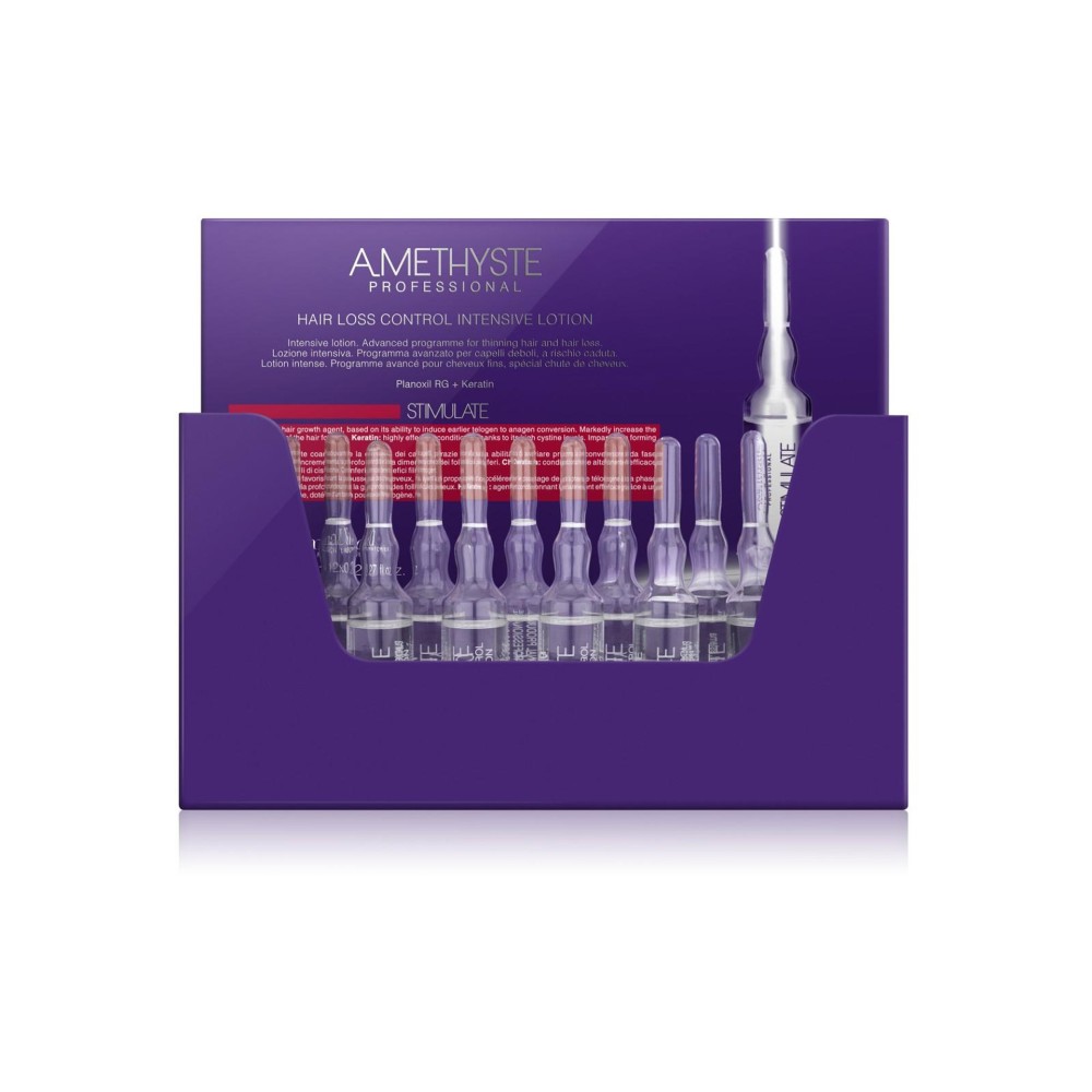 Farmavita Amethyste Hair Loss Intensive 1000/12X8ML - Deva Fashion Shop Комплект ампули и шампоан за стимулиране на растежа и против косопад Farmavita Amethyste Stimulate Hair Loss Control 1000/12X8ML