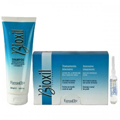 Комплект шампоан и ампули против косопад с кофеин Farmavita Bioxil 250 ml/12X8ml Комплект шампоан и ампули против косопад с кофеин Farmavita Bioxil 250 ml/12X8ml