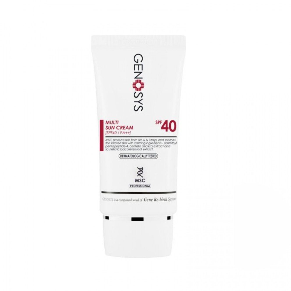 GENOSYS Multi Sun Cream SPF40+ PA++ – Multifunctional Sun Protection Cream, 40 ml