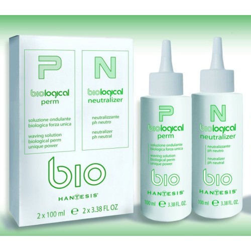 Безамонячен био къдрин и фиксатор за трайно къдрене Hantesis Biological Perm  Безамонячен био къдрин и фиксатор за трайно къдрене Hantesis Biological Perm