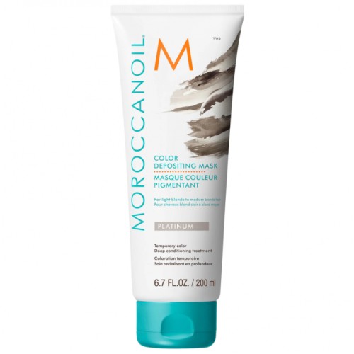 Moroccanoil Color Depositing Mask Platinum – neutralizing platinum tone for bright blonde hair, 200ml Moroccanoil Color Depositing Mask Platinum – neutralizing platinum tone for bright blonde hair, 200ml