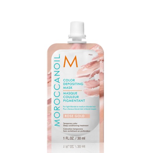 Moroccanoil Color Depositing Mask Rose Gold – subtle pink-golden tone for blonde hair, 30ml Moroccanoil Color Depositing Mask Rose Gold – subtle pink-golden tone for blonde hair, 30ml