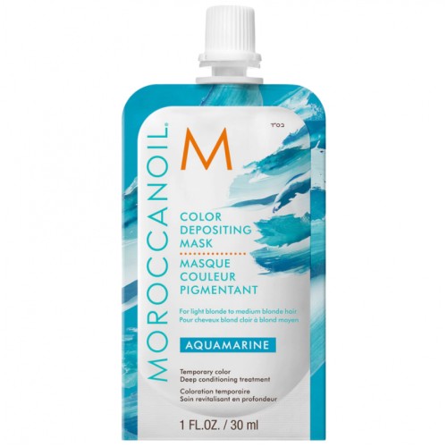 Moroccanoil Color Depositing Mask Aquamarine – cool-toned grey-blue hue with deep conditioning, 30ml Moroccanoil Color Depositing Mask Aquamarine – cool-toned grey-blue hue with deep conditioning, 30ml