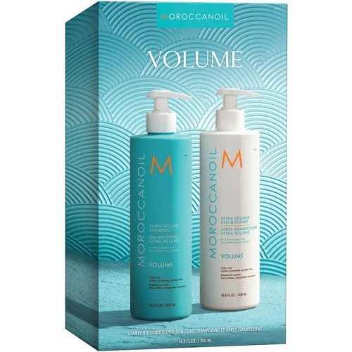 Комплект шампоан и балсам за обем на тънка коса Moroccanoil Volume Duo 2 x 500 мл Комплект шампоан и балсам за обем на тънка коса Moroccanoil Volume Duo 2 x 500 мл