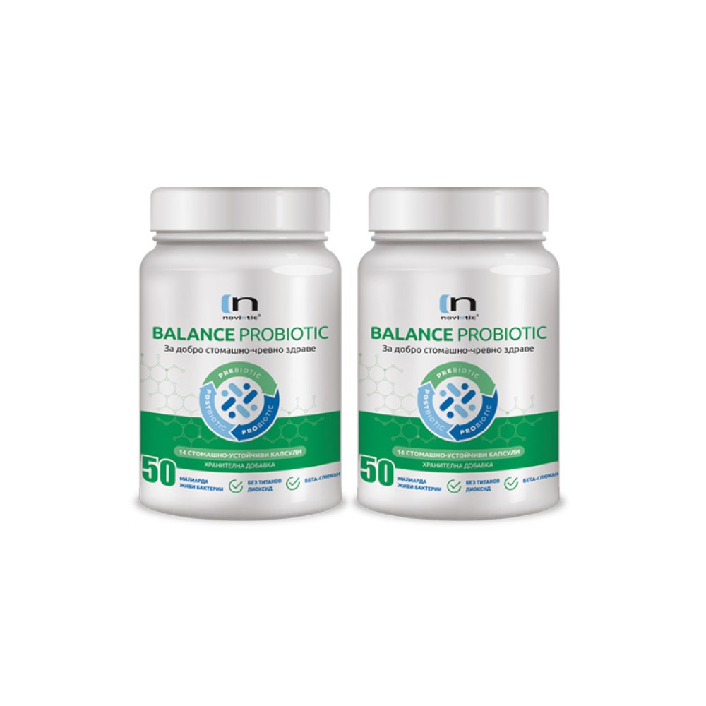 2 x Noviotic Balance - Probiotic for Digestive and Gut Health, 14 Capsules