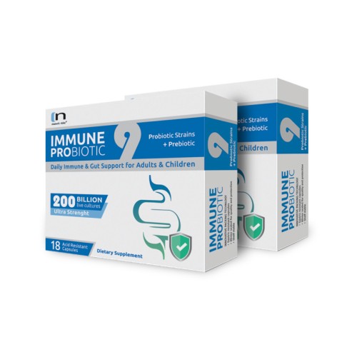 2 x Новиотик Имун - Пробиотик за укрепване на имунитета Noviotic Immune Probiotic, 18 капсули 2 x Новиотик Имун - Пробиотик за укрепване на имунитета Noviotic Immune Probiotic, 18 капсули