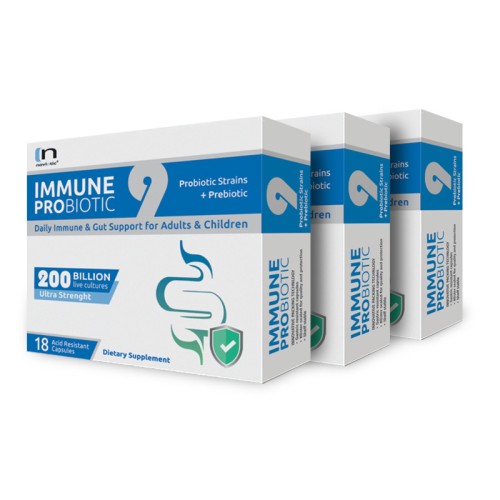 3 x Новиотик Имун - Пробиотик за укрепване на имунитета Noviotic Immune Probiotic, 18 капсули 3 x Новиотик Имун - Пробиотик за укрепване на имунитета Noviotic Immune Probiotic, 18 капсули