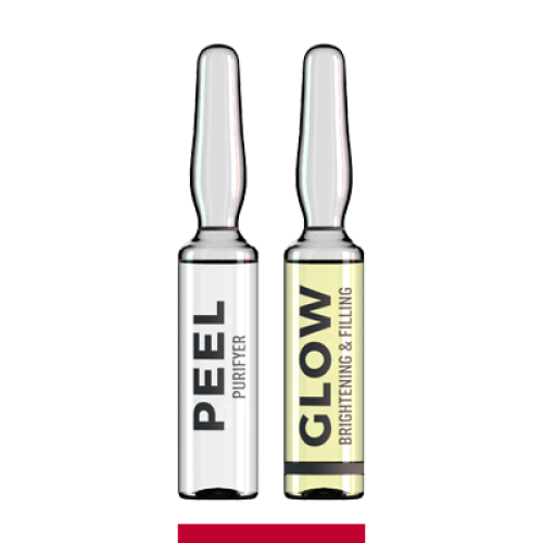 Професионална терапия с изсветляващ и филър ефект Peel2Glow Brightening&Filling, 2 x 1.5 мл Професионална терапия с изсветляващ и филър ефект Peel2Glow Brightening&Filling, 2 x 1.5 мл
