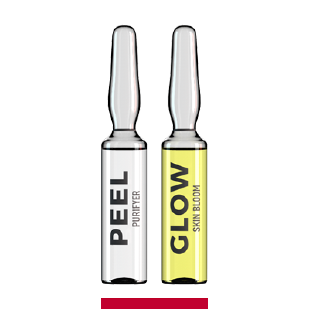 Професионална терапия за интензивна хидратация и сияен тен Peel2Glow Skin Bloom, 2 x 1.5 мл