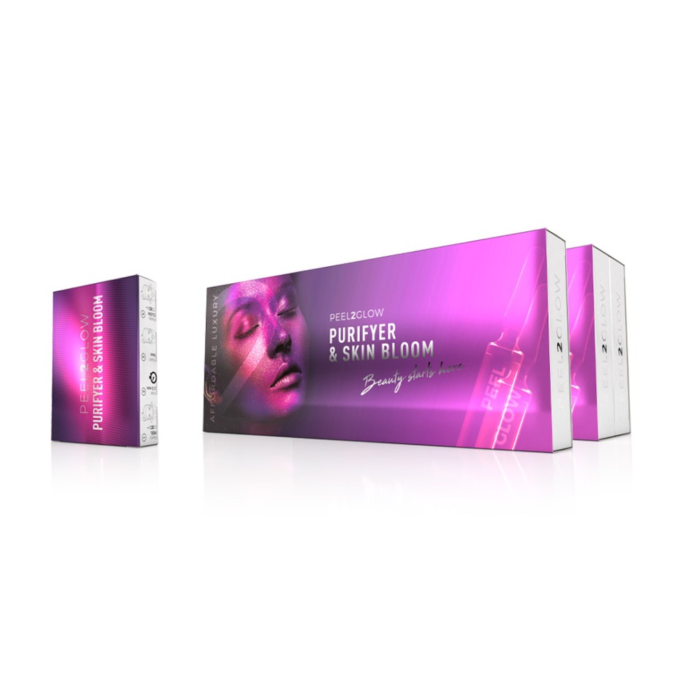 Peel2Glow Skin Bloom – Professional Radiance and Renewal Two-Step Treatment, 2 x 1.5 ml Peel2Glow Skin Bloom – Professional Radiance and Renewal Two-Step Treatment, 2 x 1.5 ml