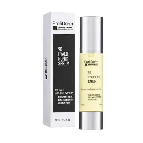 Ултра хидратиращ 9D хиалуронов серум Profi Derm 9D Hyalurnic Serum, 50 мл.
