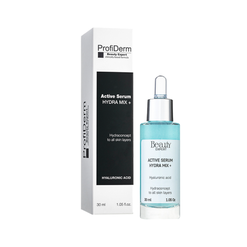 Хидратиращ анти-ейдж серум за всеки тип кожа ProfiDerm Beauty Expert Active Serum Hydra Mix +, 30 мл