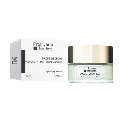 Златен крем за околоочен контур с пептиди ProfiDerm Beauty Expert Golden Eye Cream, 50 мл Златен крем за околоочен контур с пептиди ProfiDerm Beauty Expert Golden Eye Cream, 50 мл