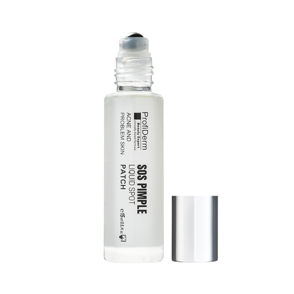 Течна локална грижа против пъпки ProfiDerm SOS Pimple Liquid Spot Patch, 15 мл.