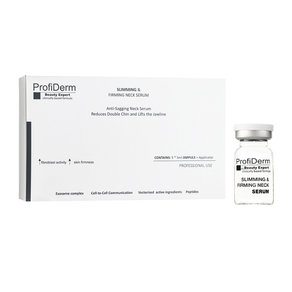Profiderm Slimming & Firming Neck Serum – Firming and Lifting Serum for Neck and Décolleté, 5 x 5ml Profiderm Slimming & Firming Neck Serum – Firming and Lifting Serum for Neck and Décolleté, 5 x 5ml