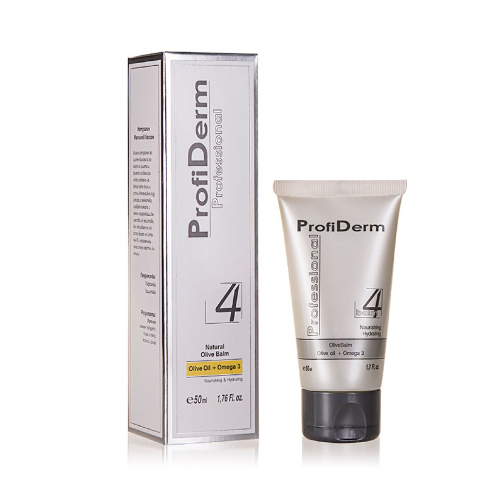 Натурален Маслинов балсам за лице и ръце Profi Derm Natural Olive Balm, 50 мл.