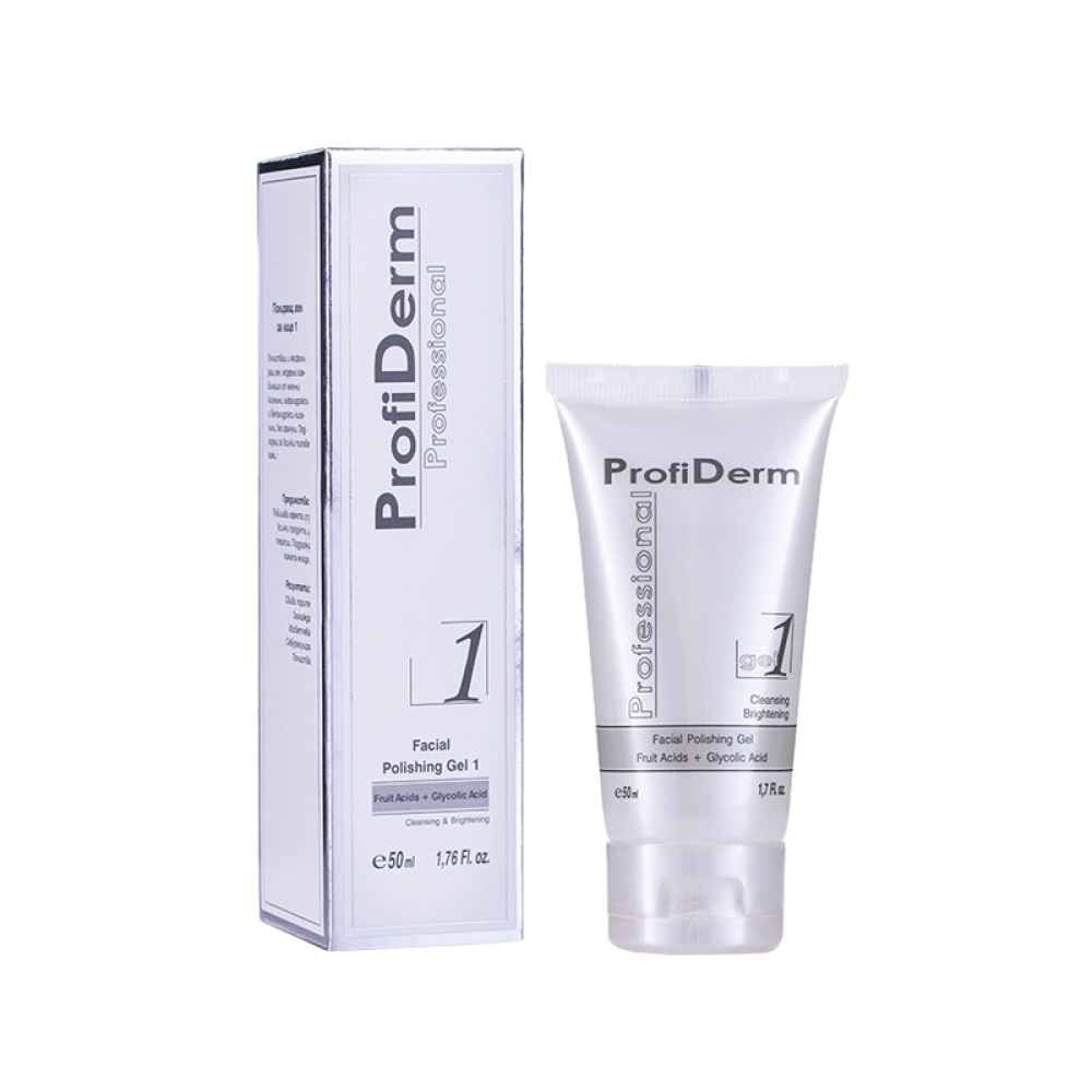 Почистващ и полиращ пилинг-гел с киселини Profi Derm Facial Polishing Gel №1, 50 мл.