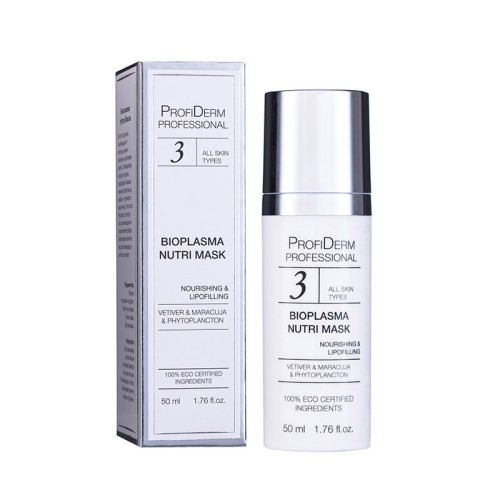 Подхранваща и възстановяваща маска за суха кожа Profi Derm Bioplasma Nutri Mask, 50 мл Подхранваща и възстановяваща маска за суха кожа Profi Derm Bioplasma Nutri Mask, 50 мл