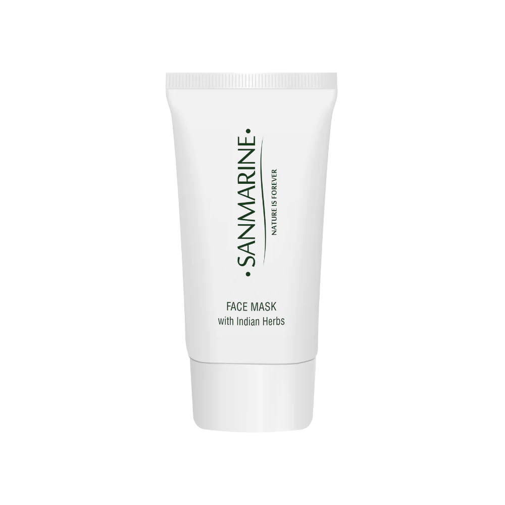 Успокояваща и ревитализираща маска с индийски билки SanMarine Indian Herbs Face Mask, 50 мл.