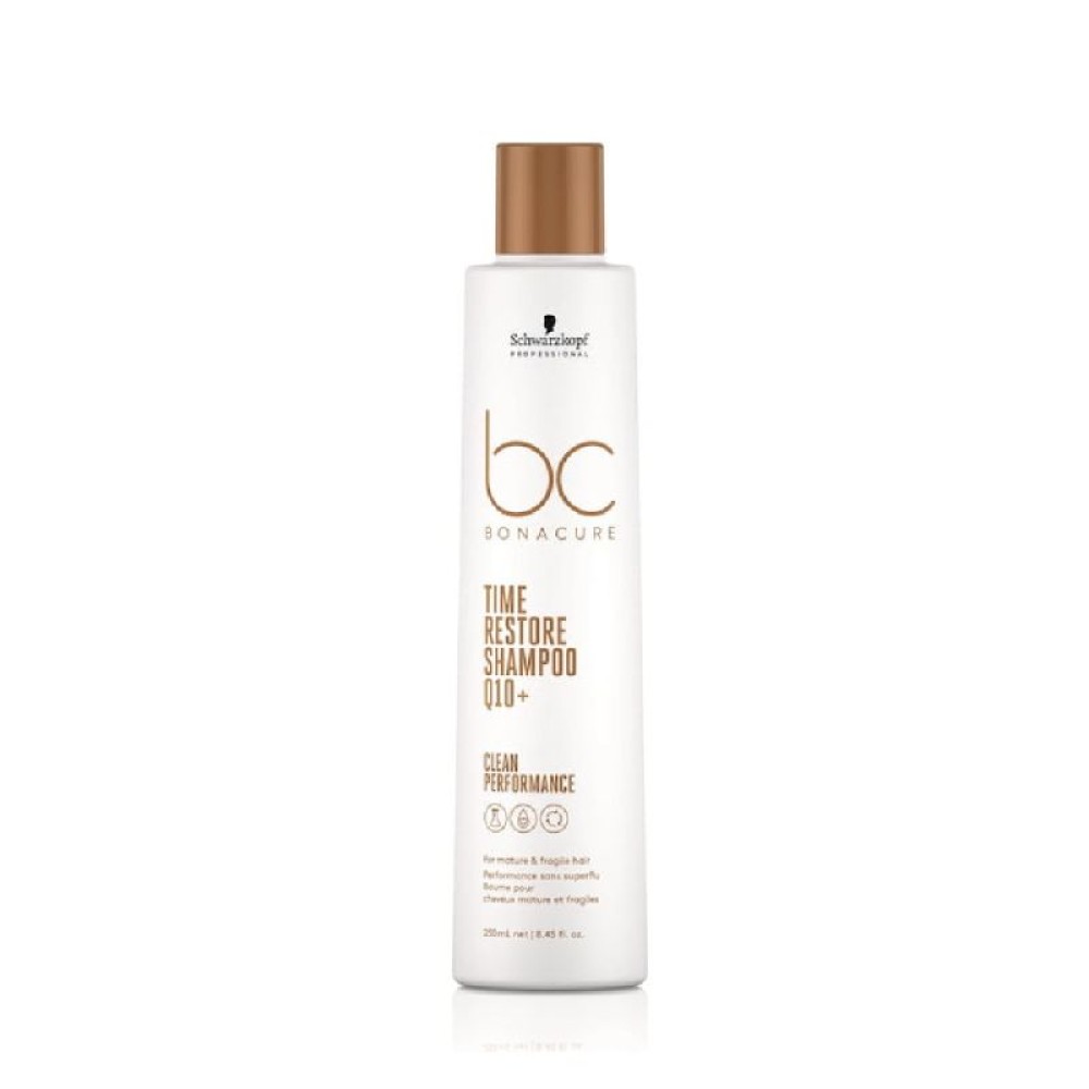 Подмладяващ шампоан за изтощена коса Schwarzkopf Professional BC Time Restore Q10+ Shampoo 250ml