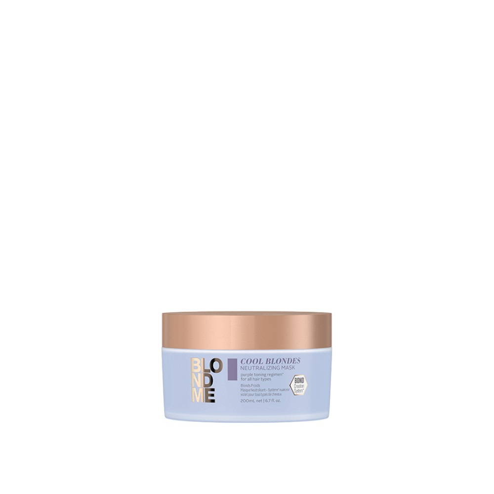 Маска за неутрализиране на нежелани оттенъци за руса коса Schwarzkopf Professional BlondMe Cool Blondes Mask 200ml