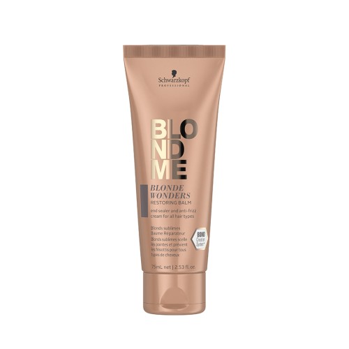 Възстановяващ лосион за руса коса Schwarzkopf Professional BlondMe Blonde Wonders Restoring Balm 75ml Възстановяващ лосион за руса коса Schwarzkopf Professional BlondMe Blonde Wonders Restoring Balm 75ml