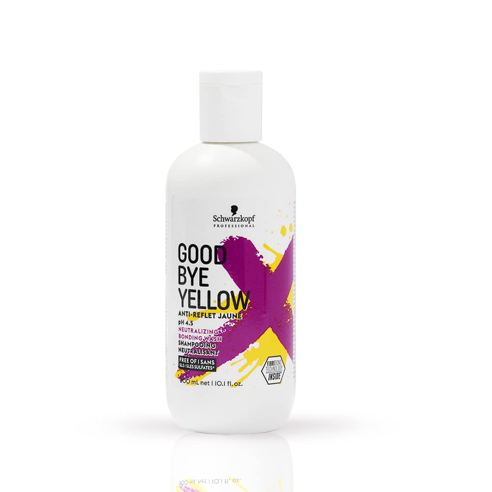 Неутрализиращ шампоан за жълти оттенъци Schwarzkopf Professional Goodbye Yellow Shampoo 300ml
