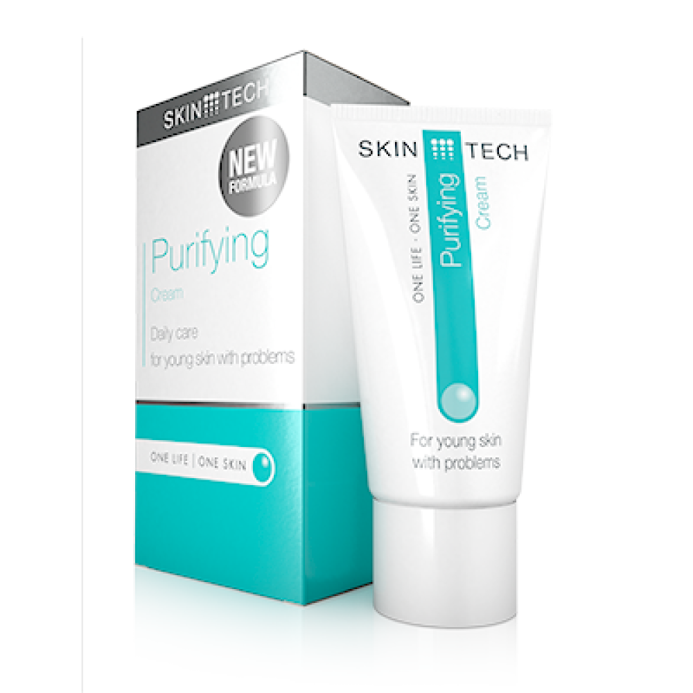 Пречистващ крем за мазна и склонна към акне кожа Skin Tech Purifying Cream, 50 мл.