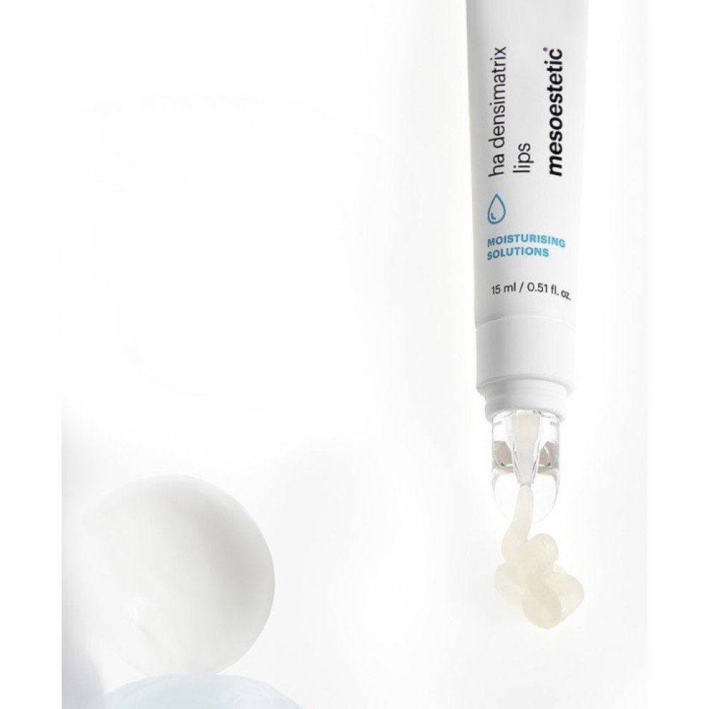 Регенериращ балсам-олио за устни с хиалуронова киселина Mesoestetic HA Densimatrix Lips, 15 мл.