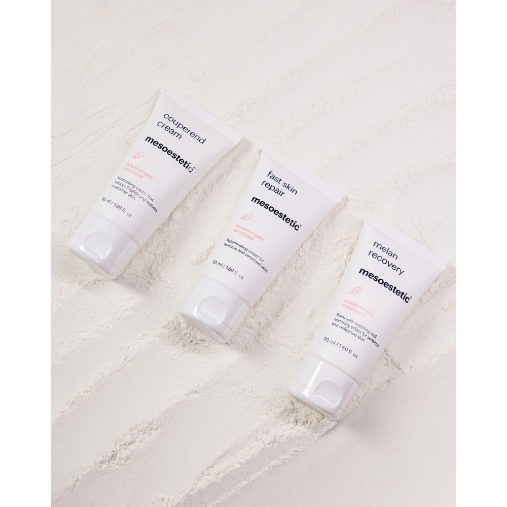 Успокояващ и възстановяващ балсам за чувствителна кожа Mesoestetic Melan Recovery, 50 мл.