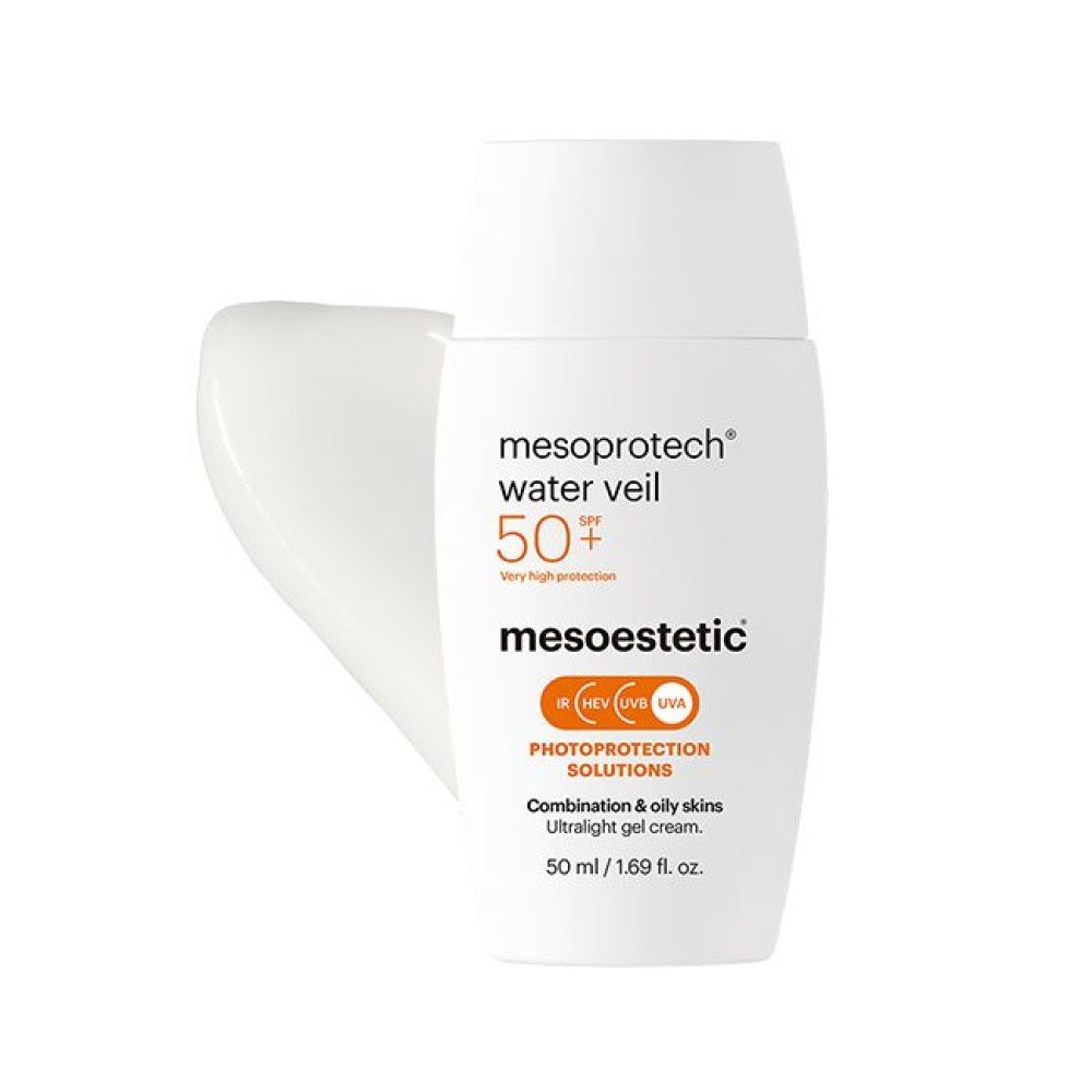 Mesoestetic mesoprotech® water veil SPF 50+ Слънцезащитен флуид за нормална и комбинирана кожа, 50 мл