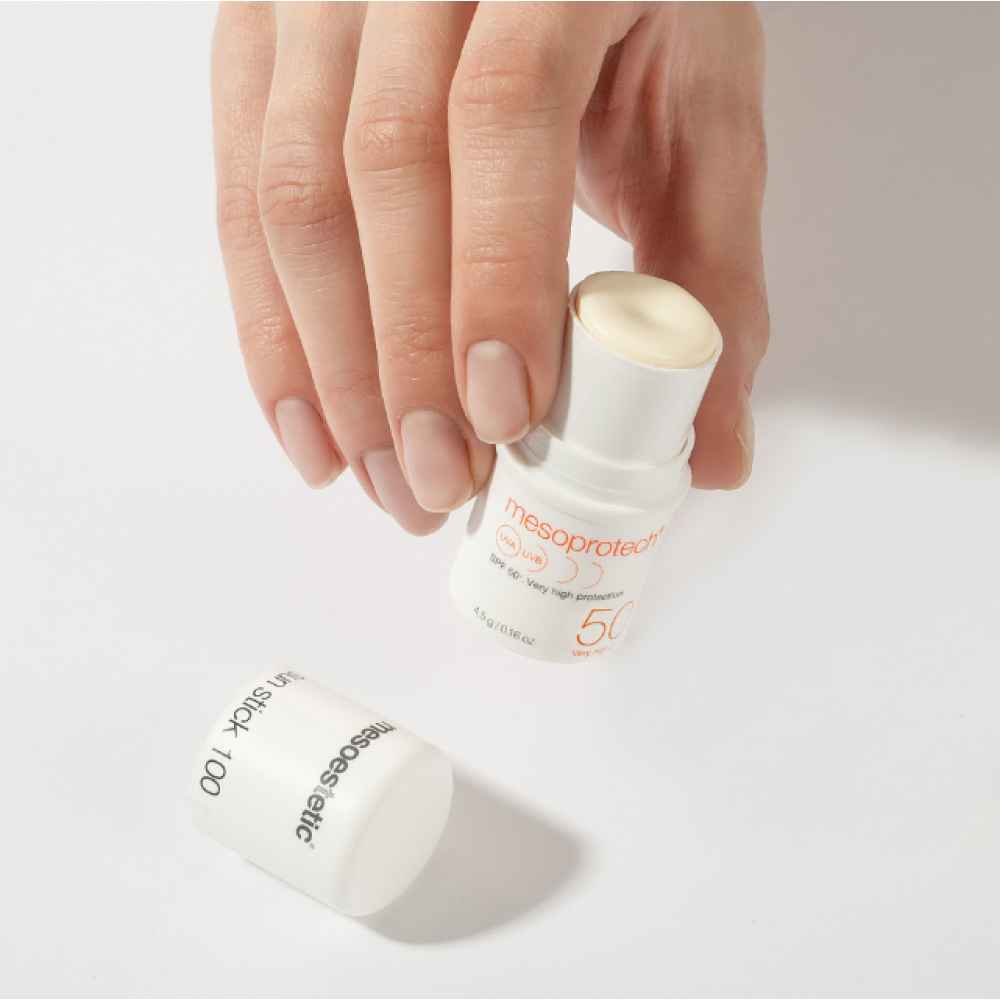 Слънцезащитен стик за лице Mesoestetic mesoprotech® sun stick 100, 4.5 гр.